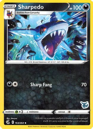 Sharpedo (163/264) (Eevee Deck) [Battle Academy 2022]-1