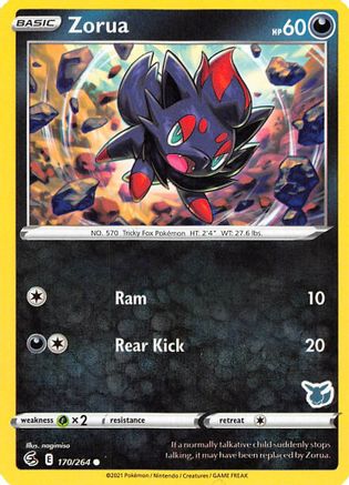 Zorua (170/264) (Eevee Deck) [Battle Academy 2022]-1