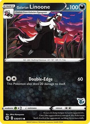 Galarian Linoone (036/073) (Eevee Deck) [Battle Academy 2022]-1