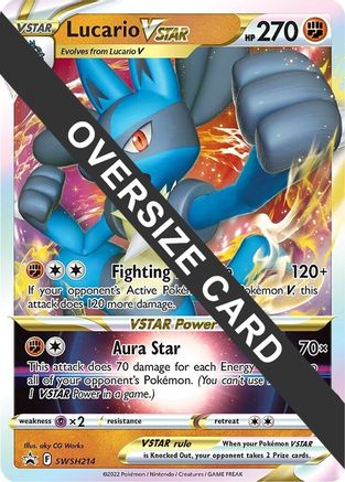 Lucario VSTAR (SWSH214) (Jumbo Card) [Sword & Shield: Black Star Promos]-1
