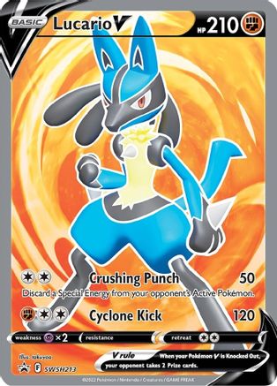 Lucario V (SWSH213) [Sword & Shield: Black Star Promos]-1