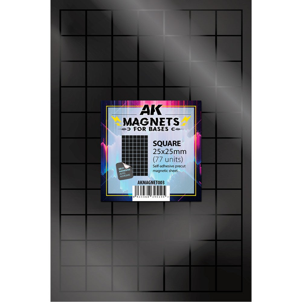 AK Interactive - Magnets - Square 25 X 25 - 77 units