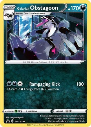 Galarian Obstagoon (SWSH193) [Sword & Shield: Black Star Promos]-1