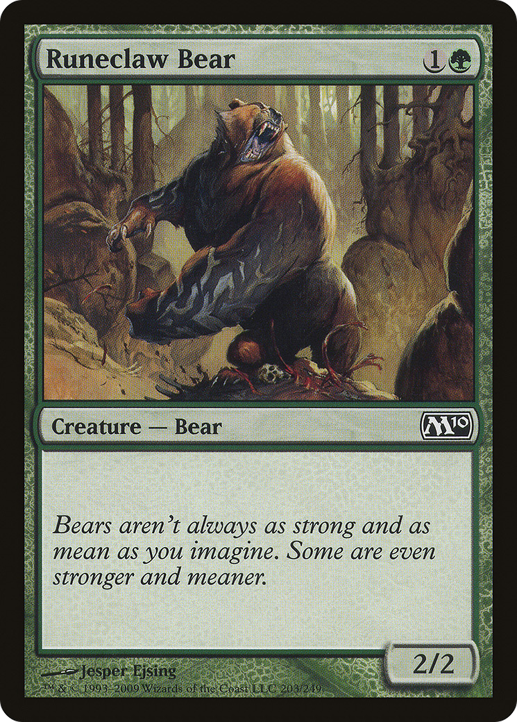 Runeclaw Bear [Magic 2010]-1