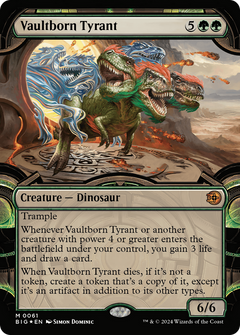 Vaultborn Tyrant (Showcase) (Raised Foil) [Outlaws of Thunder Junction: The Big Score]-1
