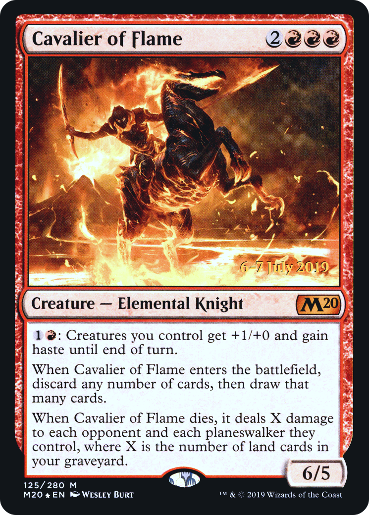 Cavalier of Flame [Core Set 2020 Prerelease Promos]-1