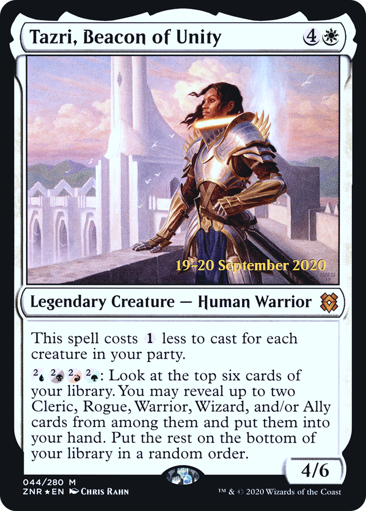 Tazri, Beacon of Unity [Zendikar Rising Prerelease Promos]-1