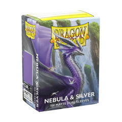 Dragon Shield: Sleeves – Matte Dual – Nebula & Silver-1