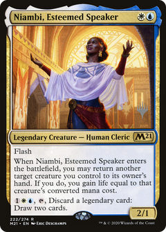 Niambi, Esteemed Speaker (Promo Pack) [Core Set 2021 Promos]-1