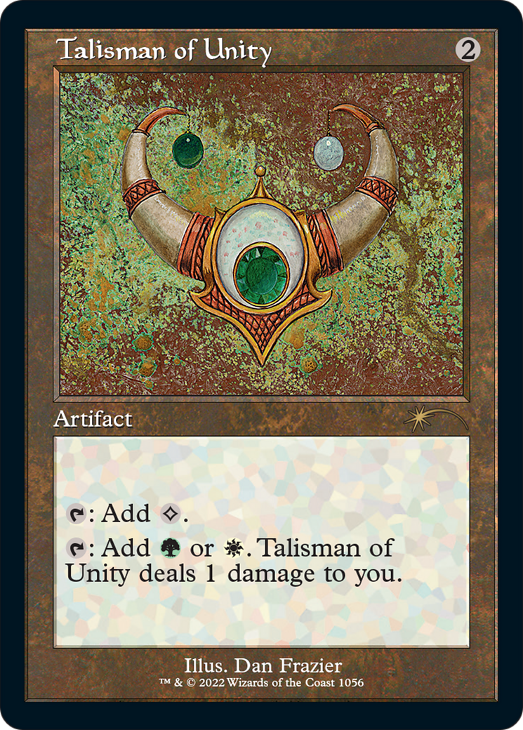 Talisman of Unity (Retro Frame) (SLD-1056) - Secret Lair Drop Etched Foil-1