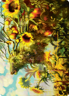 Beza, the Bounding Spring Art Card (Gold-Stamped Signature) [Bloomburrow Art Series]-1