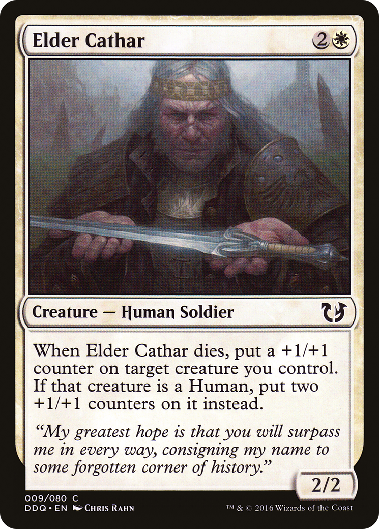 Elder Cathar [Duel Decks: Blessed vs. Cursed]-1