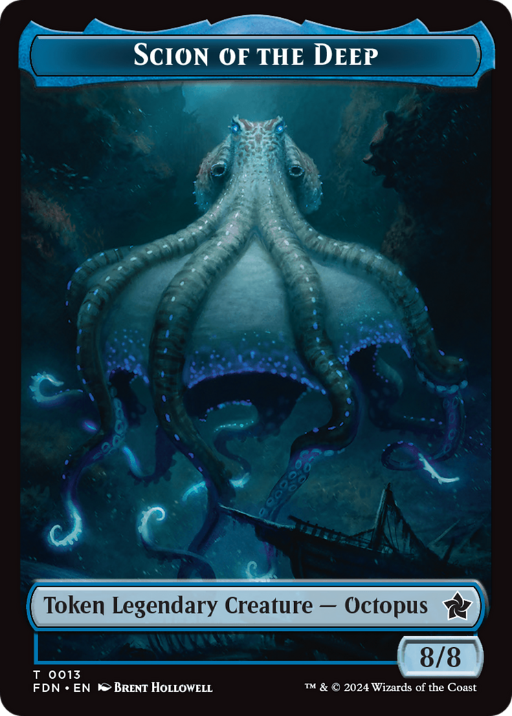 Scion of the Deep (TFDN-013) - Foundations Tokens Foil-1