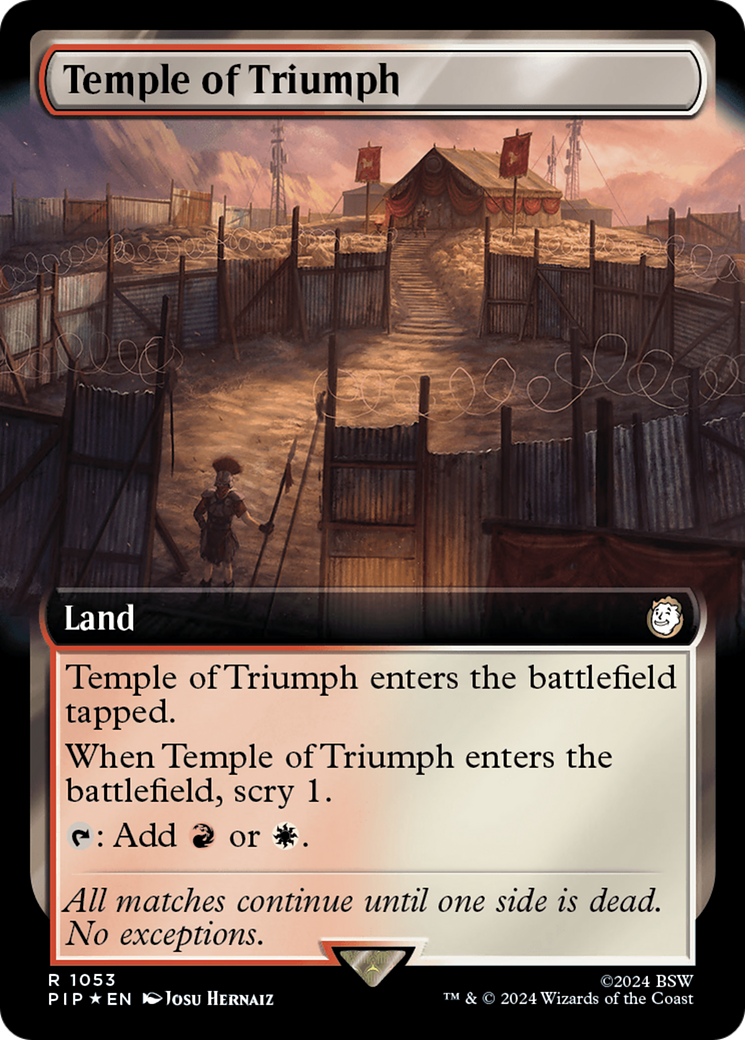 Temple of Triumph (Extended Art) (Surge Foil) [Fallout]-1