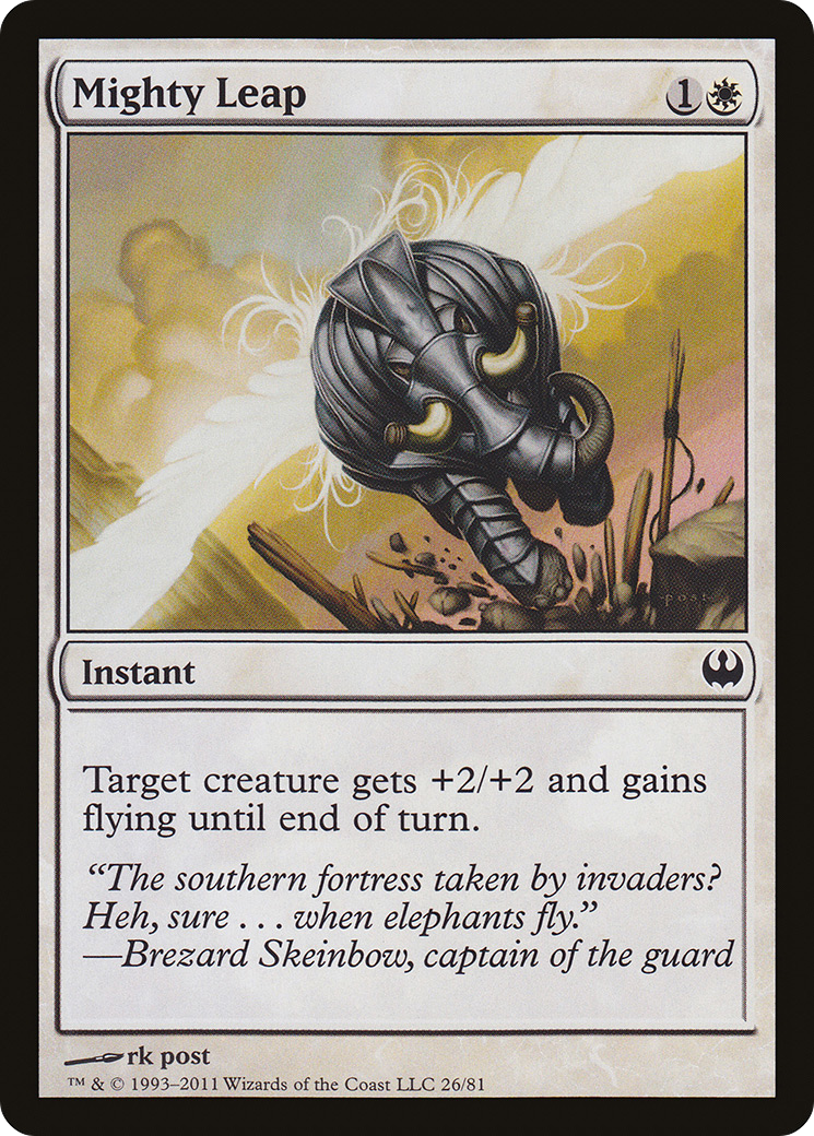 Mighty Leap [Duel Decks: Knights vs. Dragons]-1