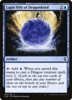 Lapis Orb of Dragonkind [Commander Legends: Battle for Baldur's Gate]-1