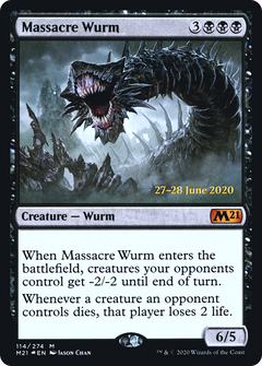 Massacre Wurm [Core Set 2021 Prerelease Promos]-1