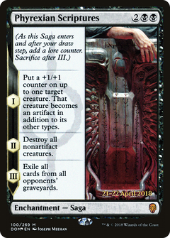Phyrexian Scriptures [Dominaria Prerelease Promos]-1