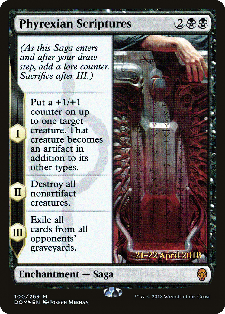 Phyrexian Scriptures [Dominaria Prerelease Promos]-1