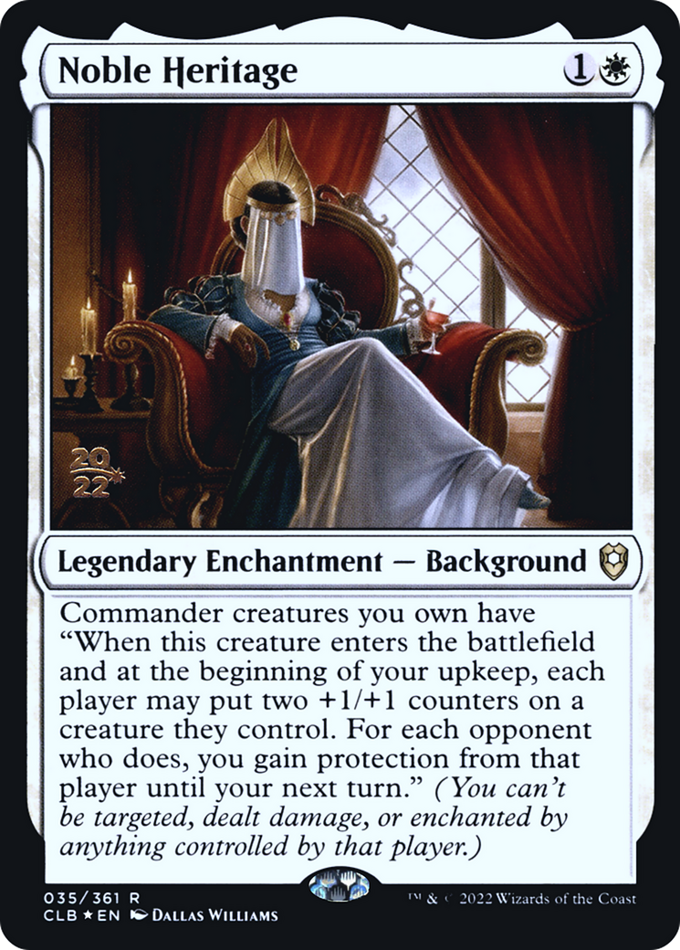 Noble Heritage [Commander Legends: Battle for Baldur's Gate Prerelease Promos]-1