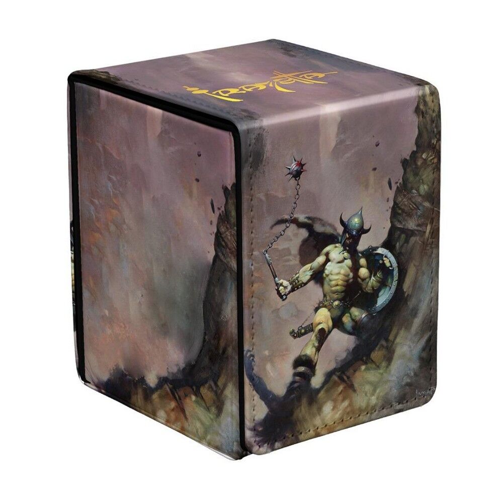 "U2 Ultra Pro: UP16752 Frank Frazetta - ""Warrior with Ball and Chain"" ALCOVE FLIP DECK BOX "-1