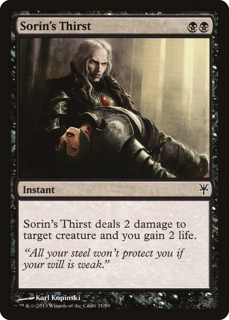 Sorin's Thirst [Duel Decks: Sorin vs. Tibalt]-3