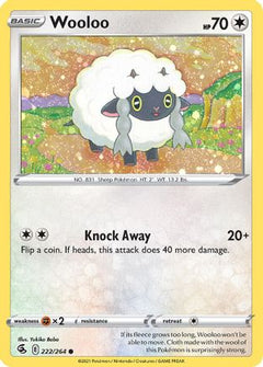Wooloo (222/264) (Cosmos Holo) [Sword & Shield: Fusion Strike]-1
