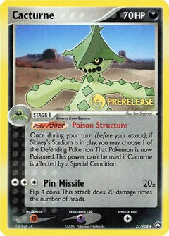 Cacturne (27/108) (Prerelease Promo) [EX: Power Keepers]-1