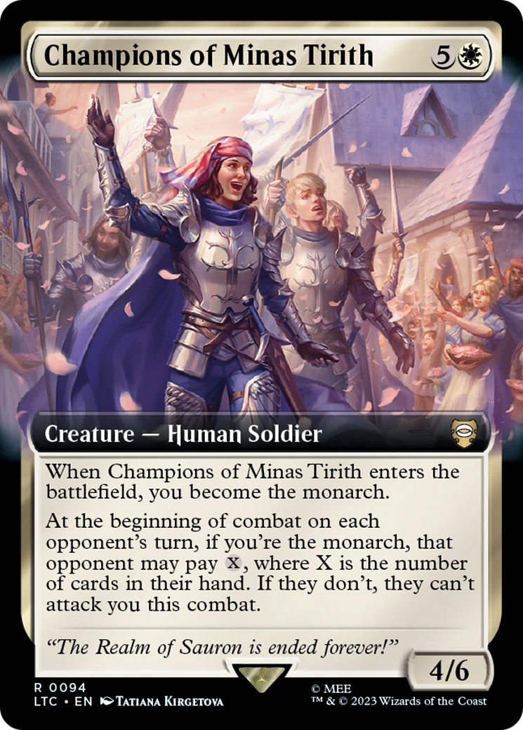 Champions of Minas Tirith (Extended Art) [The Lord of the Rings: Tales of Middle-Earth Commander]-1