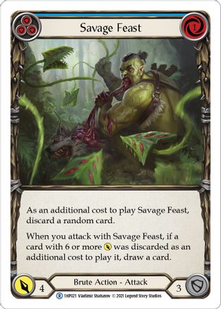 Savage Feast (Blue) [1HP021] (History Pack 1)-1