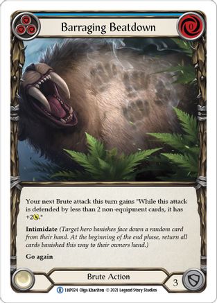 Barraging Beatdown (Blue) [1HP024] (History Pack 1)-1