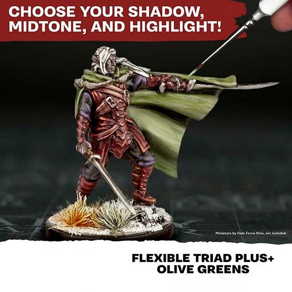Army Painter - Flexible Triad PLUS - Olive Greens