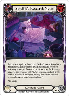 Sutcliffe's Research Notes (Yellow) [1HP298] (History Pack 1)-1