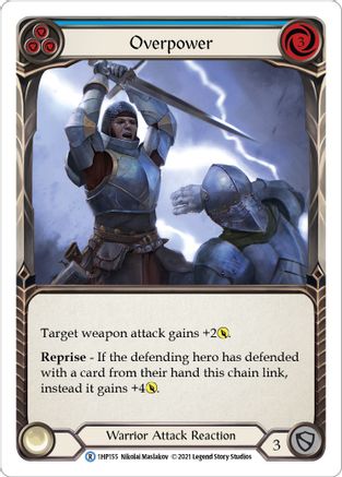Overpower (Blue) [1HP155] (History Pack 1)-1