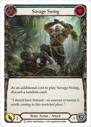 Savage Swing (Blue) [1HP033] (History Pack 1)-1