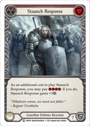 Staunch Response (Red) [1HP058] (History Pack 1)-1