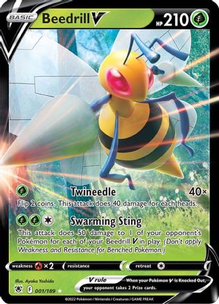 Beedrill V (001/189) [Sword & Shield: Astral Radiance]-1