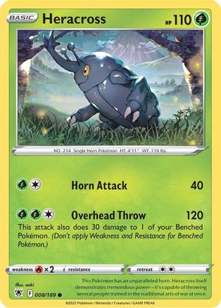 Heracross (008/189) [Sword & Shield: Astral Radiance]-1