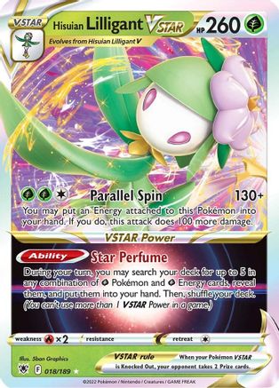 Hisuian Lilligant VSTAR (018/189) [Sword & Shield: Astral Radiance]-1