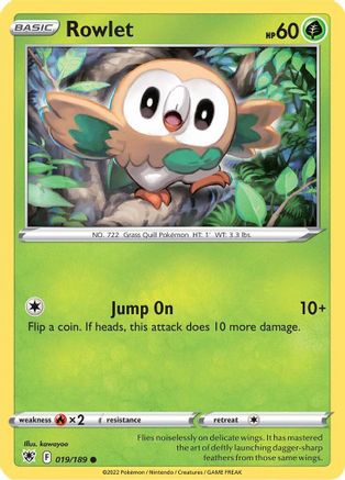 Rowlet (019/189) [Sword & Shield: Astral Radiance]-1