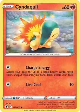 Cyndaquil (023/189) [Sword & Shield: Astral Radiance]-1