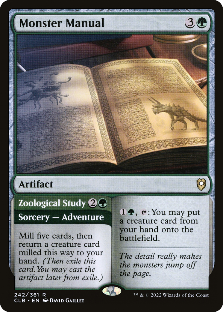 Monster Manual // Zoological Study [Commander Legends: Battle for Baldur's Gate]-1