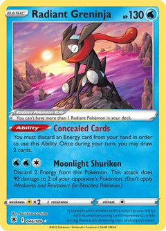 Radiant Greninja (046/189) [Sword & Shield: Astral Radiance]-1