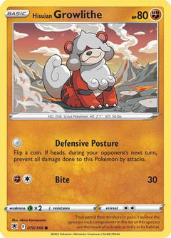 Hisuian Growlithe (070/189) [Sword & Shield: Astral Radiance]-1