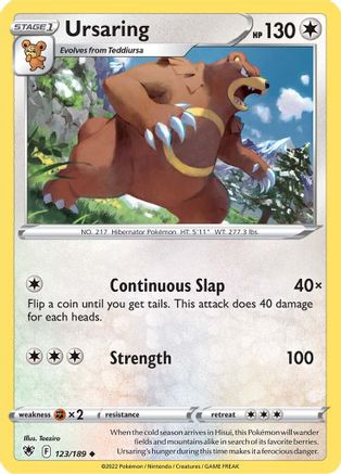 Ursaring (123/189) [Sword & Shield: Astral Radiance]-1