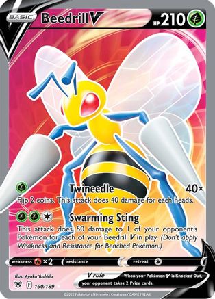 Beedrill V (160/189) [Sword & Shield: Astral Radiance]-1
