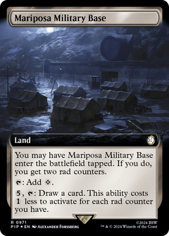 Mariposa Military Base (Extended Art) (Surge Foil) [Fallout]-1
