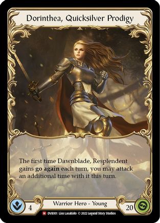 Dorinthea, Quicksilver Prodigy [DVR001] (Classic Battles: Rhinar vs Dorinthea)  Cold Foil-1