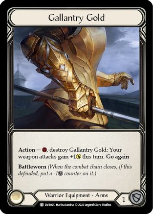 Gallantry Gold [DVR005] (Classic Battles: Rhinar vs Dorinthea)  Rainbow Foil-1