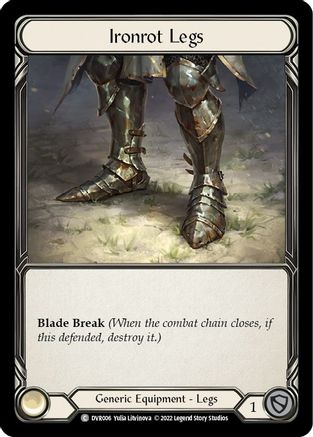 Ironrot Legs [DVR006] (Classic Battles: Rhinar vs Dorinthea)  Rainbow Foil-1